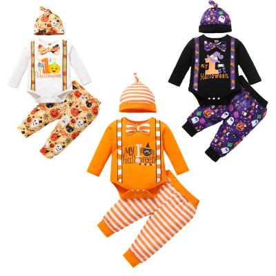 China 2021 Halloween Newborn Organic Baby Boy Drop Clothes Baby Boy Clothes Cotton Breathable Clothing Sets for sale