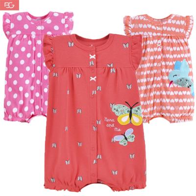 China Cute Animal Baby Girls Clothes Baby Boy Rompers Baby Cotton Overalls Spandex/Cotton B&G Summer Newborn Clothes for sale