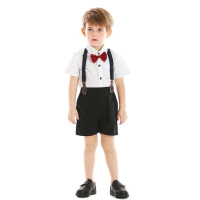 China Wholesale Anti-Shrink Children's Clothing Baby Boy Summer Clothes Boys Clothes Gentleman Suit for sale