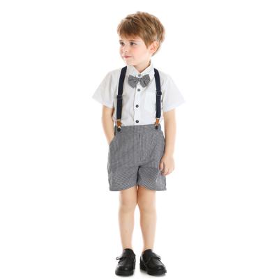 China Best Selling Formal Baby Clothes Kids Gentleman Suit Kids Clothes Baby Boy Summer Clothes 2 Piece Sets for sale