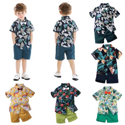 China 2022 boys shirt clothingsets gentleman jack clothes baby summer anti-shrink clothes RTS for sale