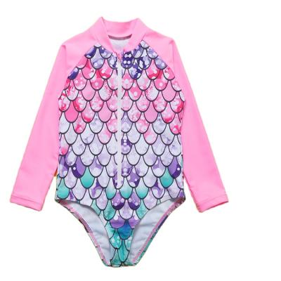 China 2022 New Breathable OEM Fashion Print Child Swimwear Girls Children Swimwear for sale