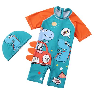 China Breathable Old) Swimwear Kids Swimwear Boys (Short Sleeve Little Boys Diving Suit Zipper Children Swimsuit for sale