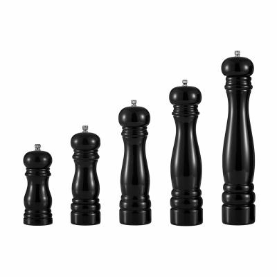 China Sustainable Customized Wooden Manual Glass Salt Pepper Grinder Mill for sale