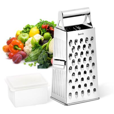 China Viable Chopper Vegetable Fruit Slicer Cheese Grater Manual 4 Sides Vegetable Cutter Hand Cutter Multifunctional Kitchen Tool for sale