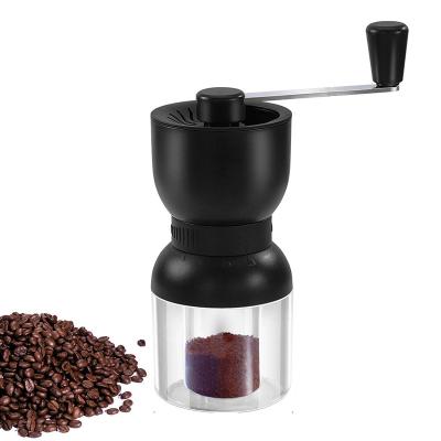 China Hotel LHS Manual Coffee Grinder with Ceramic Burrs, Hand Coffee Grinder with 2 Containers Adjustable Coarseness for Home, Office and Work for sale