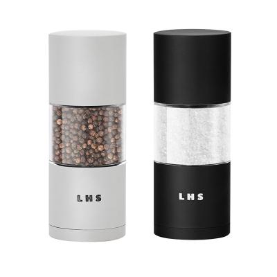 China New Arrival High Cost Effective Two Piece Set Stainless Steel Manual Pepper Mill Sustainable for sale