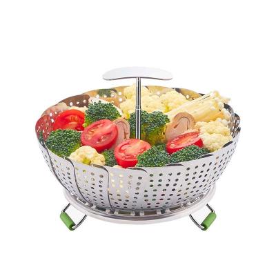 China Sustainable Favorable Price Factory Supply Perforated Stainless Steel Vegetable Steamer Tray for sale