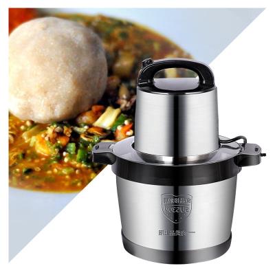 China hot style 6L Meat Grinders & Slicers Pound Yam Electric Meat Grinder Stainless Steel Meat Chopper for sale