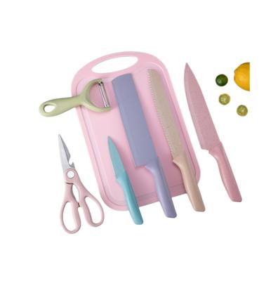 China Reusable Safety Can Opener Usse Newcomers Wheat-Straw Kitchen Knife Set, Portable Wheat Straw Kitchen Knives for sale