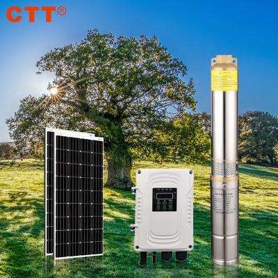 China Deep Water Borehole Well Pump Solar Pump 60m Solar Submersible Pump Set Solar Pump Set 60m Solar Agriculture Well Kit Agriculture For Philippines for sale