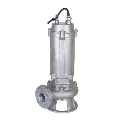 China Vertical Wastewater Treatment WQP Stainless Steel Sewage Submersible Deep Well Water Pump for sale