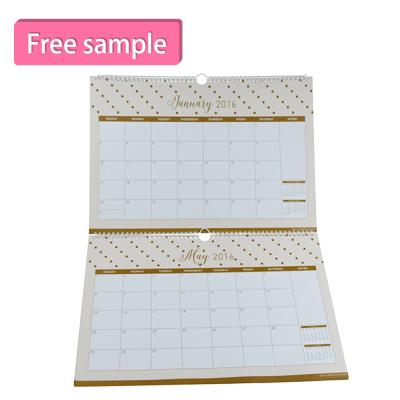 China Eco-friend 2020-2021 design cardboard table calendar desk calendar printingcustomized for sale