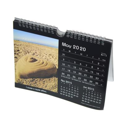 China 2020-2021 Customized offset printing 2020 calendar advertising table calendar coloring custom printing promotional design for sale