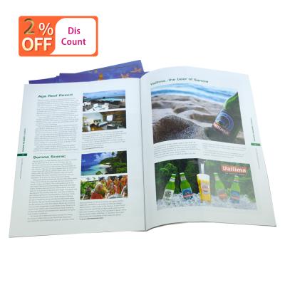 China paper & High Quality Fashion Art Paper Four Color Printing Cardboard Softcover Magazine With Matt Lamination And UV Spot for sale