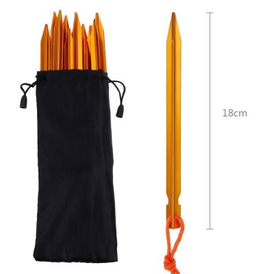 China Outdoor Gear Beach Aluminum Alloy Ultralight Heavy Duty Camping Tent Stake Pegs for sale