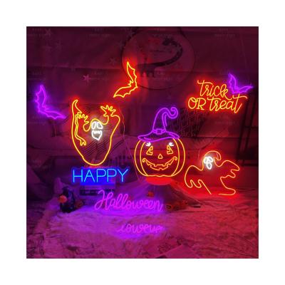 China 2022 Buildings Hot Sale Halloween Neon Sign For Event Party Holiday Decoration Custom Neon Sign for sale