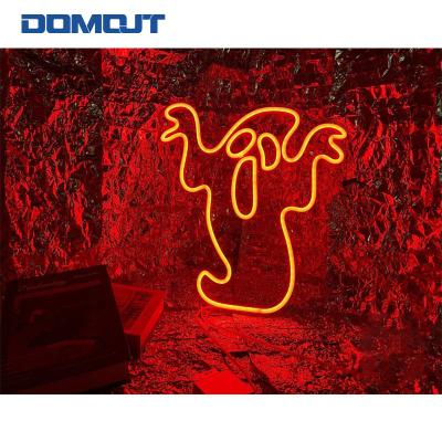 China 2022 Indoor and Outdoor Decoration Hot Sale Ghost Shape Neon Sign for Halloween Event Party Holiday Decoration Custom Neon Sign for sale