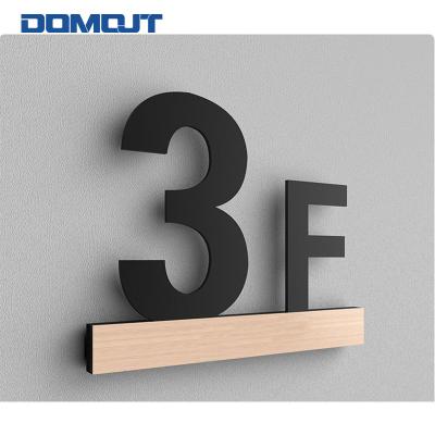 China Custom 3D Buildings Hotel Metal Channel Letter Fabricated Letter And Number Sign for sale