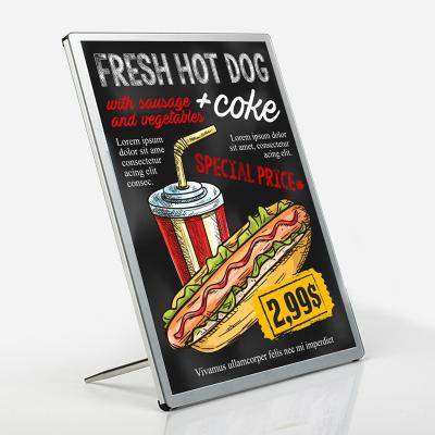 China Store Manufacturer Ultra-thin LED Light Box With Snap Frame Indoor Advertising Light Box For Store A1/A2/A3/A4 for sale