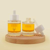 Китай Капельница сыворотки масла OEM 1oz стеклянная разливает плоское плечо по бутылкам 50ml продается