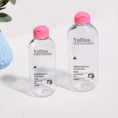 Cina Bottiglia di shampoo di plastica rotonda personalizzata 250 ml 400 ml Bottiglia di lozione di plastica riciclabile in vendita