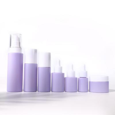 China Cosmetics Packaging Round 15/20/30/40/50/100ml Dropper Bottle Skin Care Bottle Set PC150 for sale