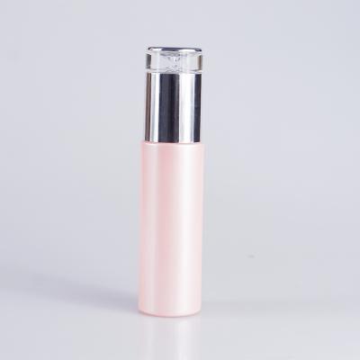 China Pink Painting 100ml 3.4oz Glass Cosmetic Pump Bottle for Skin Care Lotion for sale