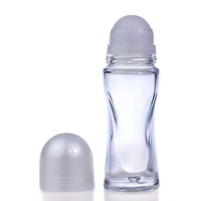 China 50ml Glass Roller Bottle Glass Roll On Perfume Bottles for Essential Oils for sale