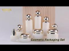 Cylinder Cosmetic Packaging Set 50ml 100ml 120ml Modern Type Support Label Printing