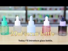 cosmetic packaging serum dropper bottle