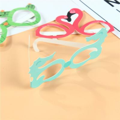 China Wedding Party New Year Thanksgiving Birthday Decoration Party Glasses Photography Props Photo Paper Booth 2023 Props Glass Frame for sale