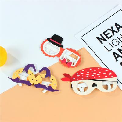 China Cheap Wedding Party New Year Thanksgiving Birthday Decoration Kids Birthday Gift Decoration Photo Booth Props Cardboard Paper Glasses for sale