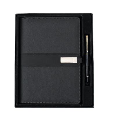 China High Level 10000mah Hardcover Book with Screen Indicator Video Leather Notebook Power Bank Organizer for sale