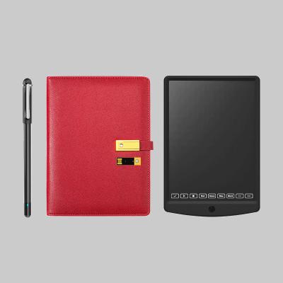 China Luxury PU A5 Leather Hard Cover Loose-leaf Notebook Smart Pen and LDC Protection Timing Keepsake Gift Ideas for sale