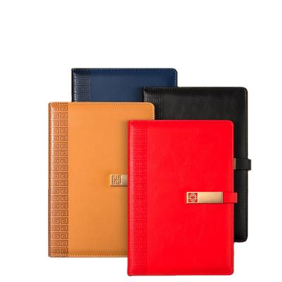 China Custom Branded Deboss Logo Office Stationery Simple Stylish Hardcover Leather Notebooks Customizable Journals for sale