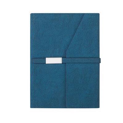 China OEM Factory PU Agriculture Diary Leather Magnetic Silver Buckle Closure Economical Plain A5 Notebook for sale