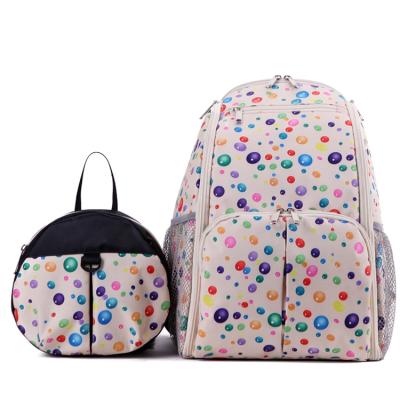 China Multifunctional Laptop Travel Purpose Mummy Baby Bags Diaper Bag Set Colorful Backpack For Mother Carrying for sale