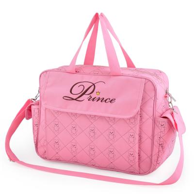 China Customized Popular Multi-Function Waterproof Multi-Purpose Travel Messenger Packing Diaper Bags Multi-Function European Purpose Pink for sale