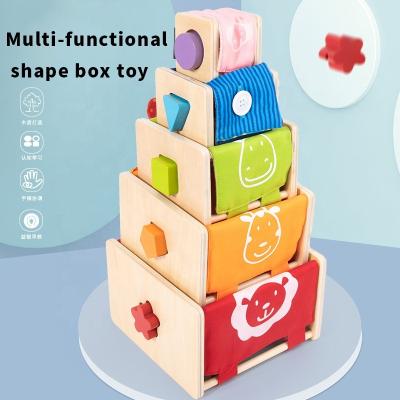 China Multifunctional Montessori Shape Box Children's Toys Educational Training Preschool Toys for sale