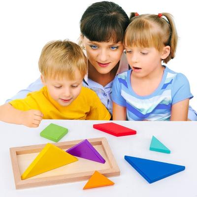 China New Children's Toys Beech Wooden Jigsaw Puzzle For Children's Early Education Jigsaw Puzzle With Deforming Knowledge for sale