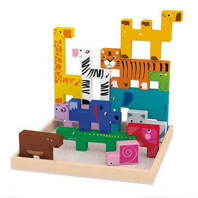 China Cartoon Toy Children's Animal Puzzle Building Blocks Puzzle Puzzle Card First Education for sale