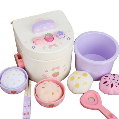 China Playing Teaching Hot Selling Wooden Kids Pretend Play Cooking Toys Kitchen Toys Cooking Set Wooden Play Pretend Toys for sale