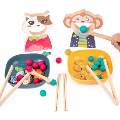 China Develop fine hand-eye coordination motor chopsticks trainin feeding games cultivate children's hand-eye coordination chopsticks training parent-child interactive early educational toys for sale