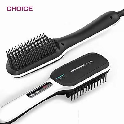 China Sale Hair Straightener Comb Outdoor Top Brush, Ceramic Hair Straightener Brush, Hair Straightener Brush for sale