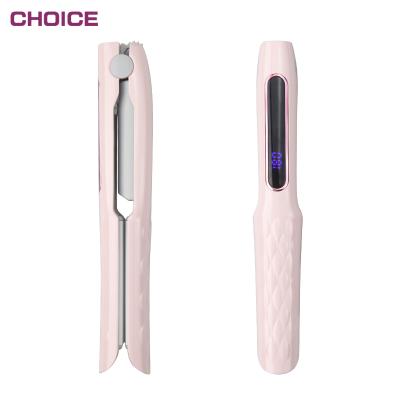 China Outdoor Custom Ceramic Straightener Professional Salon Hair Iron Styling Tool ptc Heater Mini Hair Straightener for sale