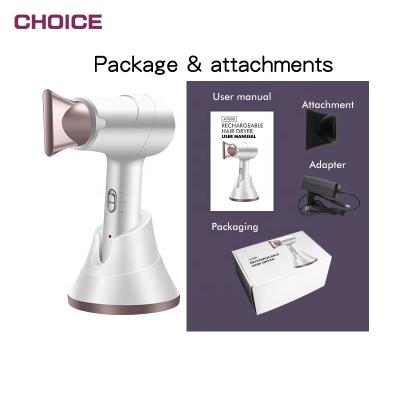 China Ionic Electric Cordless Rechargeable Hair Dryer Professional Professional Salon Stand China Brushless Hair Dryer for sale