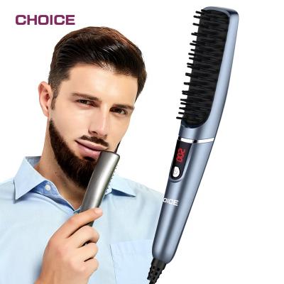 China 2020 New Arrival PTC Beard Straightener Nondisposable Fast Heating Ceramic Electric Passionate Hair Brush for sale