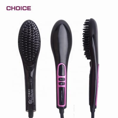 China Low Price Nondisposable Electric Iron Hair Straightener Magic Comb Brush Professional Heating Brush for sale