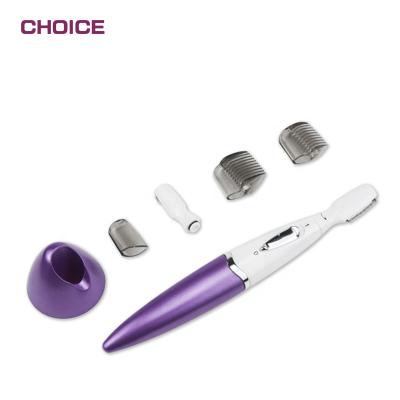 China Newest CHOICE Electric Eyebrow Trimmer Women Mini Face Hair Remover Painless Shaver Mini Face Hair Remover for sale